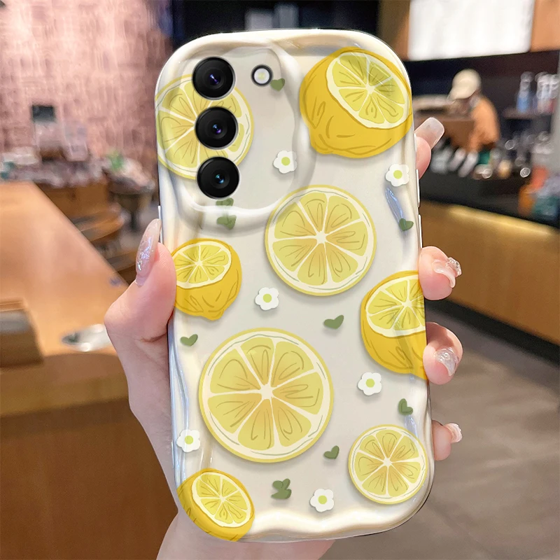 Lemon Wave Vibrant Yellow Protective Phone Case