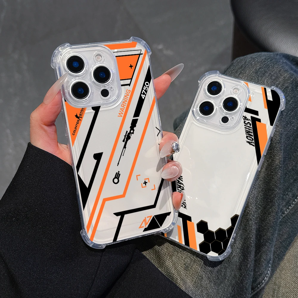 Stylish Anti-Fall Clear Back Fashion Game Phone Case