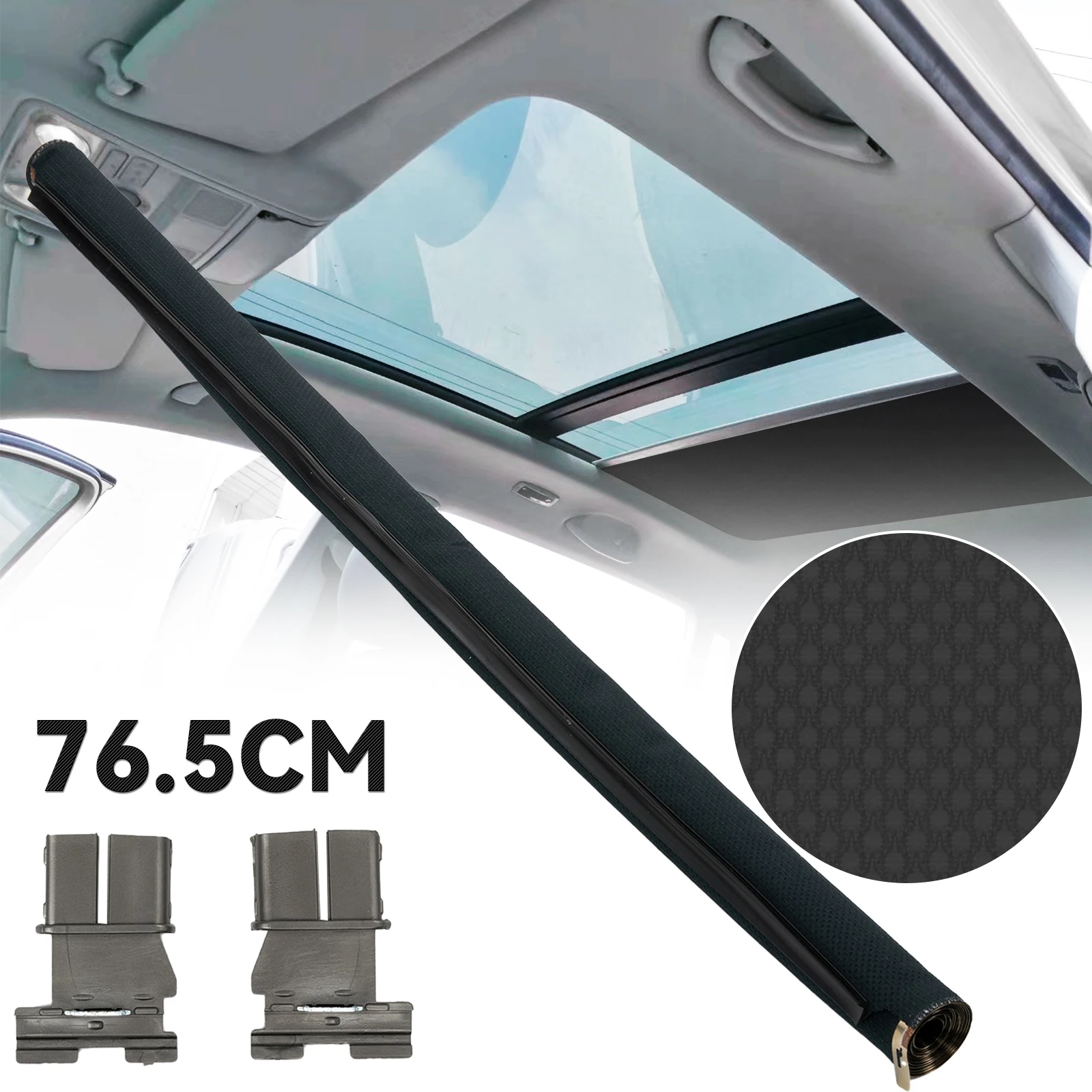 Car Sunroof Sunshade Curtain Cloth Cover Roller Assembly For Audi Q5 Vw