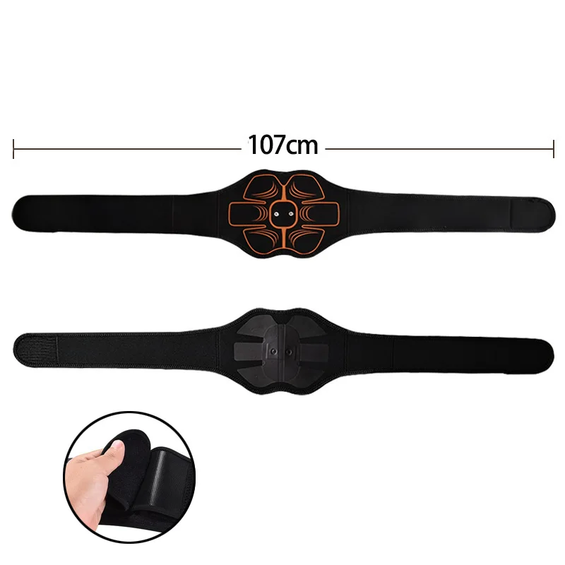 Abs Toning Belt Muscle Stimulator USB Rechargeable for Home Gym