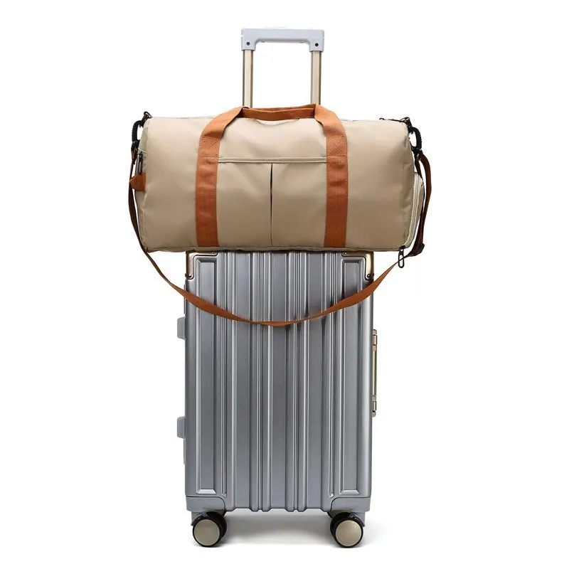 Large capacity travel bag, luggage bag, dry wet separation, fitness yoga bag - for sports, weekend vacations, and leisure use