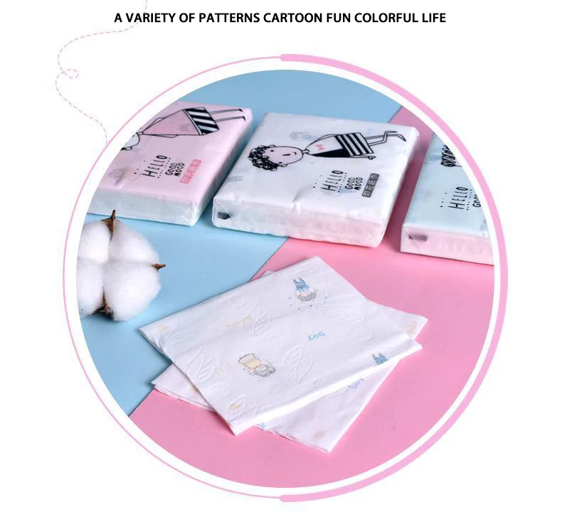 12pcs Kawaii Printed Tissue Paper Cute Cartoon Pattern Quality 3 Ply  Portable Dinner Napkins Small Pack Facial Tissue Paper - AliExpress