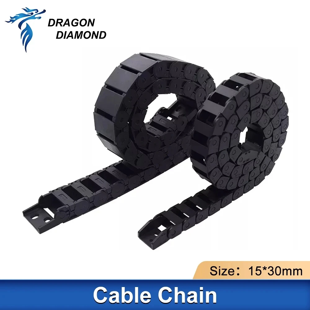 Tank Cable Chains 15*30mm Opening Plastic Transmission Cable Drag Chain Laser Engraver For Laser