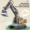 RC Excavator Dumper Car 2.4G Remote Control Engineering Vehicle Crawler Truck Bulldozer Toys for Boys Kids Christmas Gifts 2