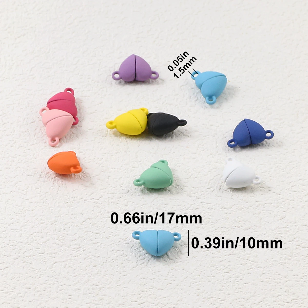 50-5 stücke Magnetische Paar Anhänger Und Herz Form Magnet Gepaart Lose Perlen Für Schmuck Machen Diy Armband Neckalce Anhänger geschenk – Detail 4