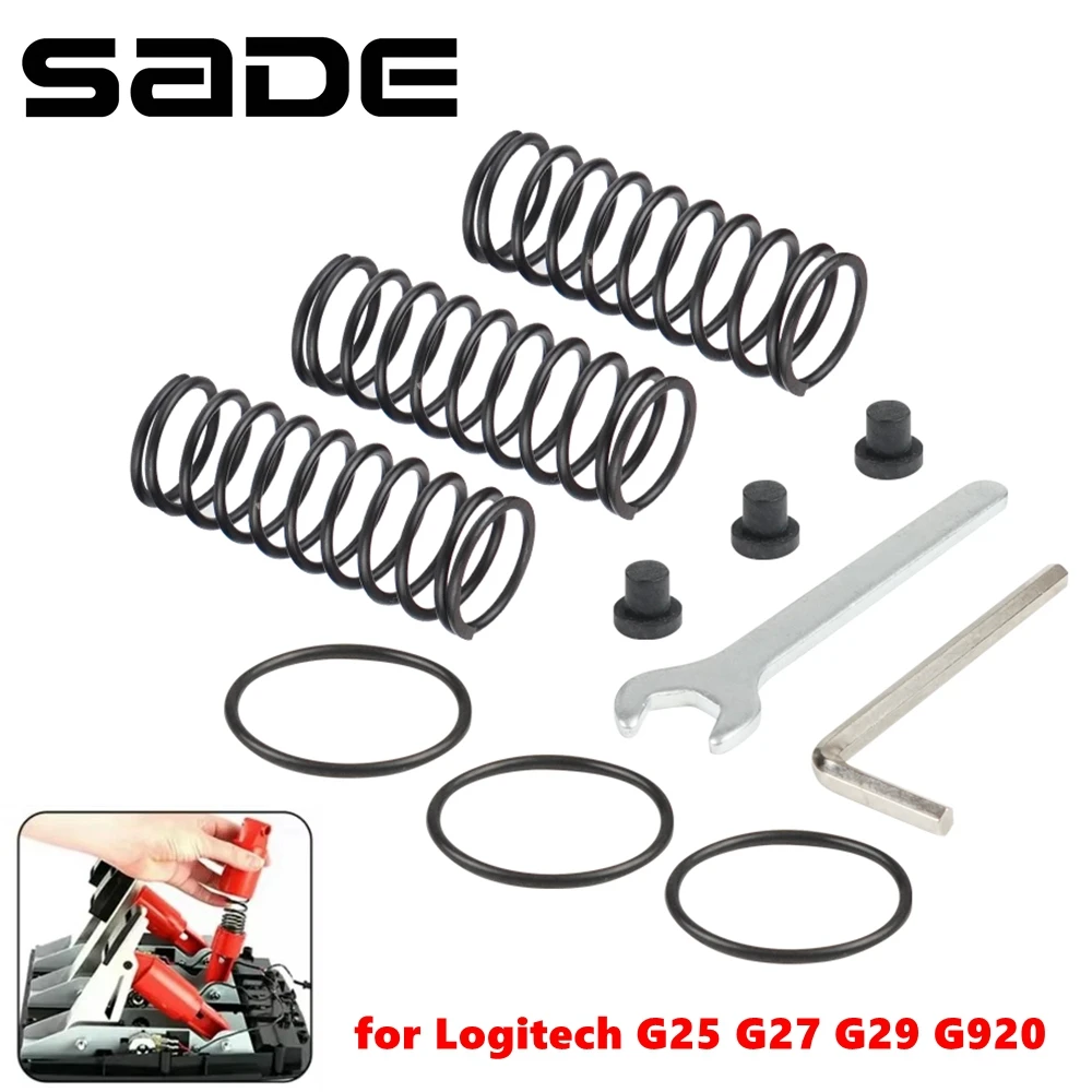 Throttle Brake Clutch Pedal Spring, Brake Pedal Spring Kit Fit for Logitech G25 G27 G29 G920 Racing Wheel