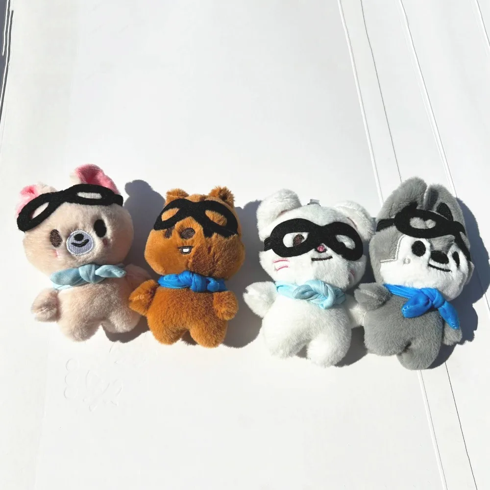 

Cartoon Plush Pilot Doll Keychain Car Key Decor Colorful Stuffed Animals Cartoon Pilot Doll Toy Soft 10cm Bag Pendant