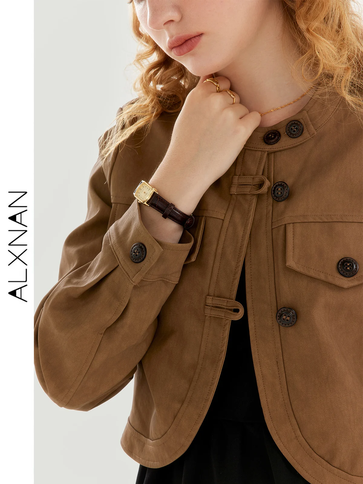 Рисунок 6 - Винтажный кожаный пиджак ALXNAN