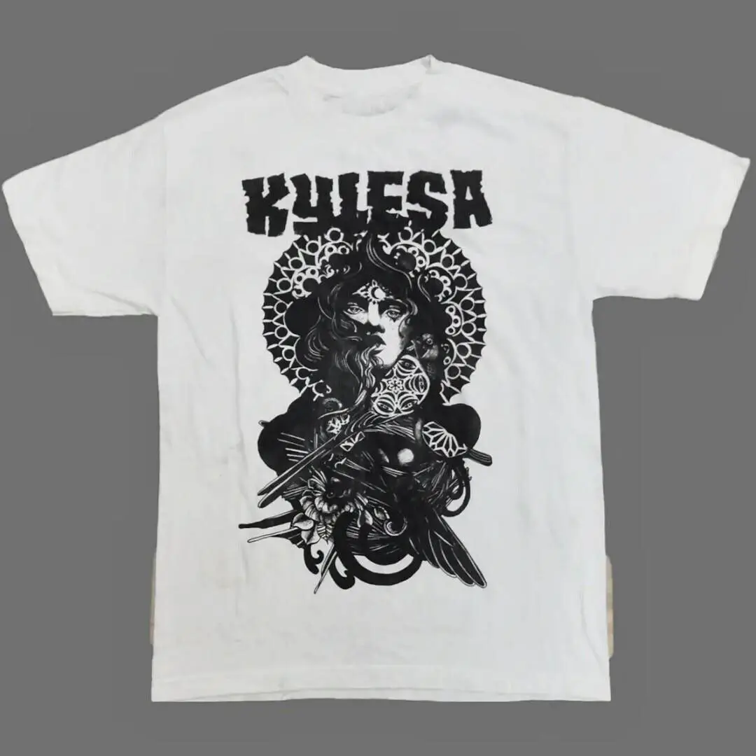 Vtg Kylesa Band подарок для фанатов хлопковая белая футболка всех размеров для мужчин и женщин KK422 с длинными рукавами