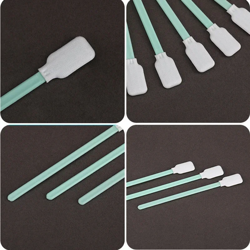 50PCS Enhanced Polyester Fiber Cleaning Sponge Cloth Swabs