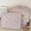 Pink Bowknot Quilting Women Cosmetic Bag Portable Zipper Makeup Travel Organizer Female Handbag Toiletry Pouch For Girls 6