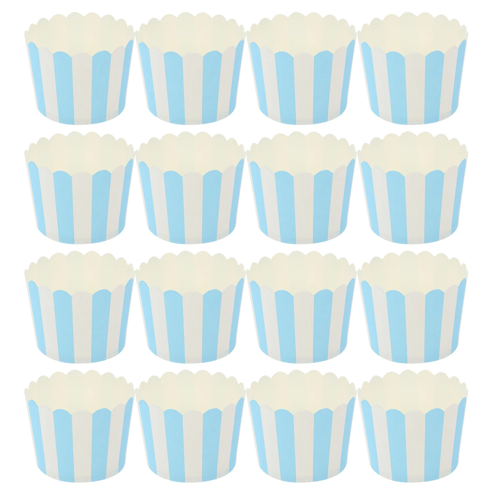 

Blue and White Stripes Paper Cup Cupcake Wrappers Baking Packaging Cup Heat Resistant Cupcake Cups