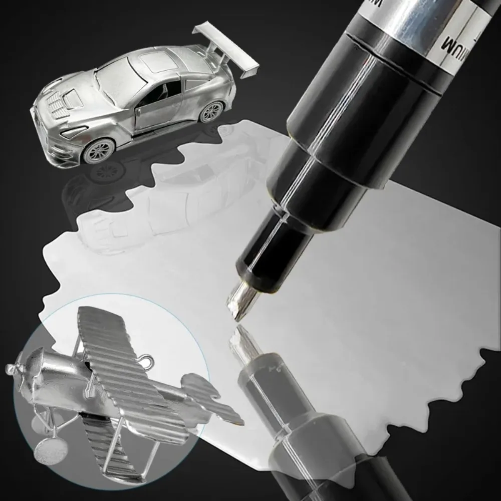 Mirror Marker Pens 3.0mm Chrome Marker Pen Model Cars Posters Waterproof Paint Repair Reflective Paint Pens Metallic Gold Silver Mirror Marker Pen