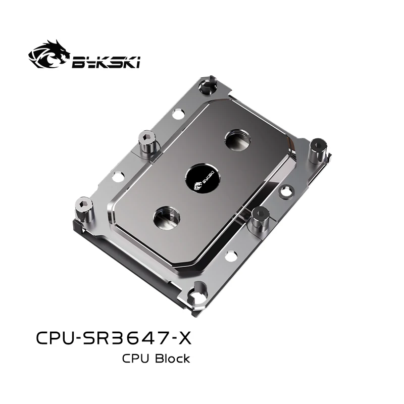 

Водяной кулер Bykski CPU Waterblock для INTEL LGA3647, Серверная искусственная интеллектуальная облачная вычислительная Жидкостная охлаждающая лампа с ЧПУ