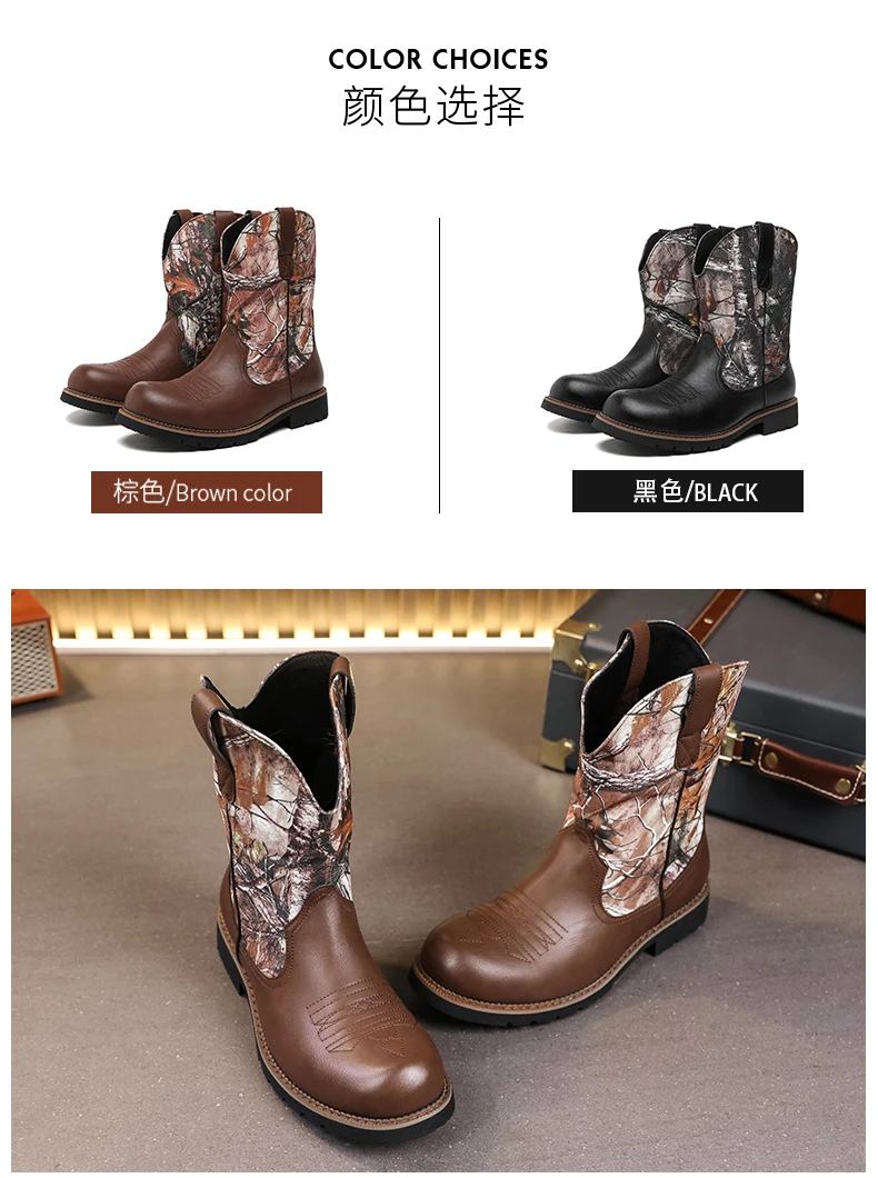 Outdoor-Stiefel für Männer Winter Herren stiefel Größe 38-48 – Detail 12