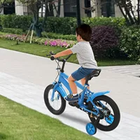 Vélo pour enfants 14 pouces vélo pour enfants garçons filles vélo pour enfants unisexe avec roue d'entraînement de sécurité pour 3-6 ans 1