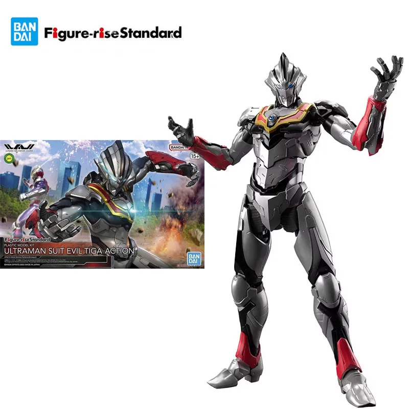 

Bandai Genuine Model Garage Kit Figure-rise Series ULTRAMAN SUIT EVIL TIGA ACTION Anime Action Figure Toys for Boys Collectible