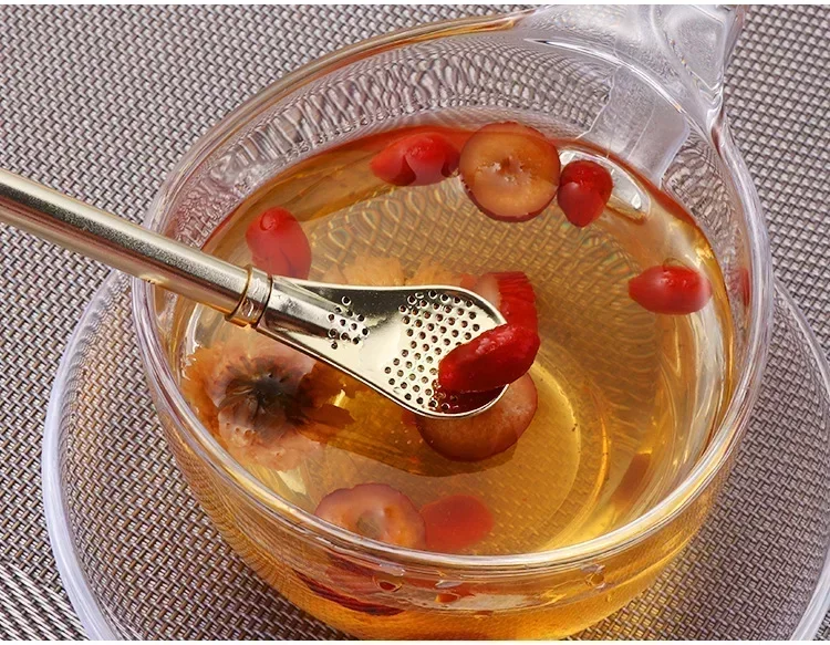 Description Picture 6 of item4pcs Yerba Mate Straw Filter +1 Brush Reusable 304 Stainless Steel Bombilla Drinking Straw Metal Tea Tools Bar Accessories