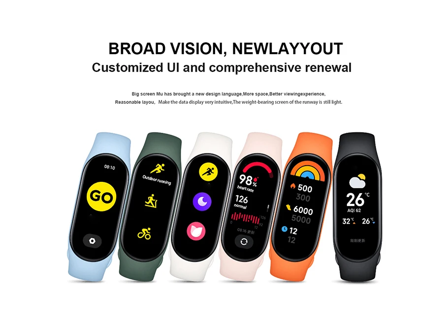 Фитнес браслет ми бэнд 7