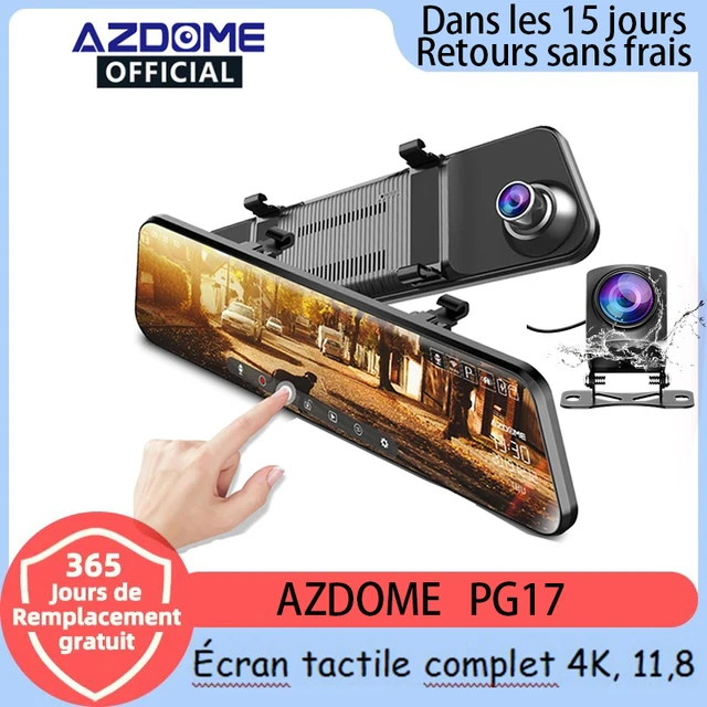 Voiture Dvr 12 pouces Dashcam Stream Media Rétroviseur 2k Vision Nocturne  Enregistreur Vidéo Auto Registrar 1080p Caméra de Tableau de bord de recul