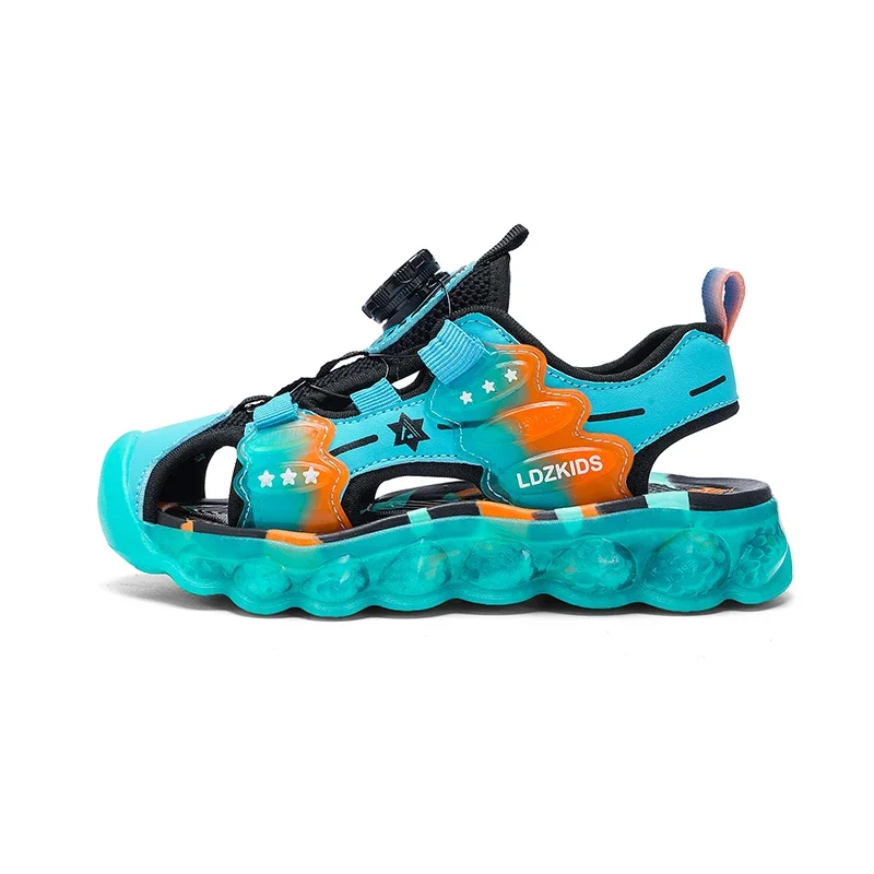 

Летние сандалии для девочек, детская обувь для мальчиков, женская пляжная обувь для детей, модные сандалии для малышей, европейские размеры 28-39 #