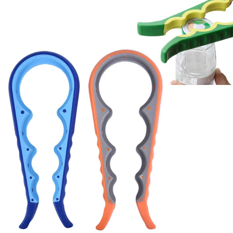 

Lid Jar Opener 4 In 1 Handy Screw Cap Jar Openers Multi Purpose Can Opener Bottle Lid Grip Wrench Bottle Kitchen Gadgets Tool