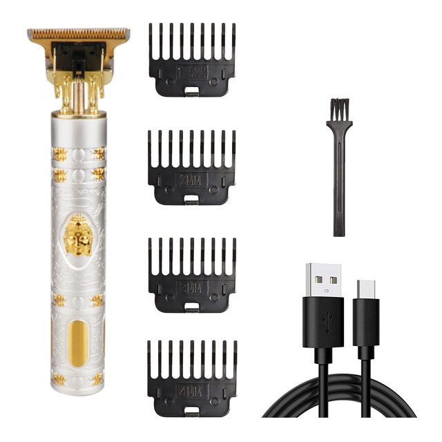 retro oil head hair clipper hair salon carving mark hair clipper hair clipper push white electric hair clipper