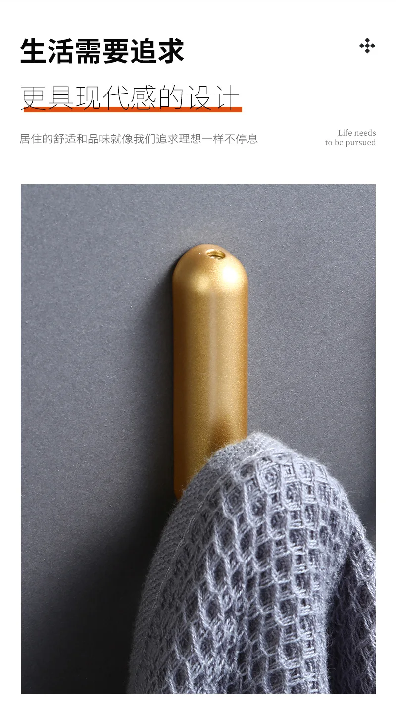 Wall Hooks and Coat Rack for Clothes, Bags and Kitchen Towels description 2