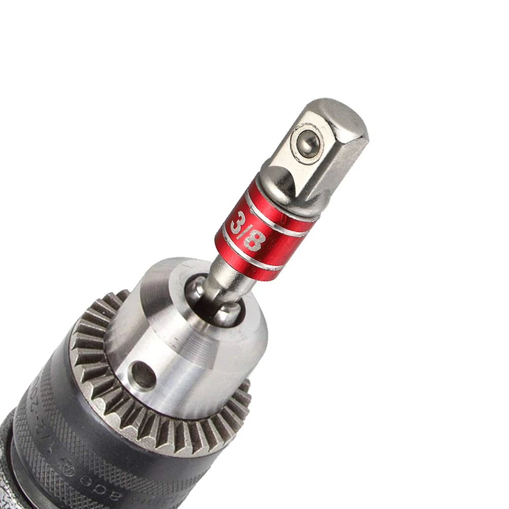 

7pcs/Set Drill Socket Adapter Reduction Sleeve Wrench Extension Drill Bits Bar 1/4 3/8 1/2inch Hex To Square Socket Adapter