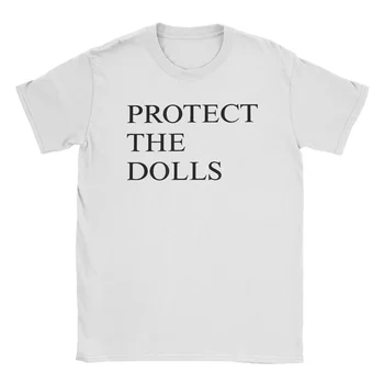 Protect The Dolls Print Women T-Shirt Round Neck Fashion Beach Tee Shirt Streetwear Casual Clothing Streetwear 1