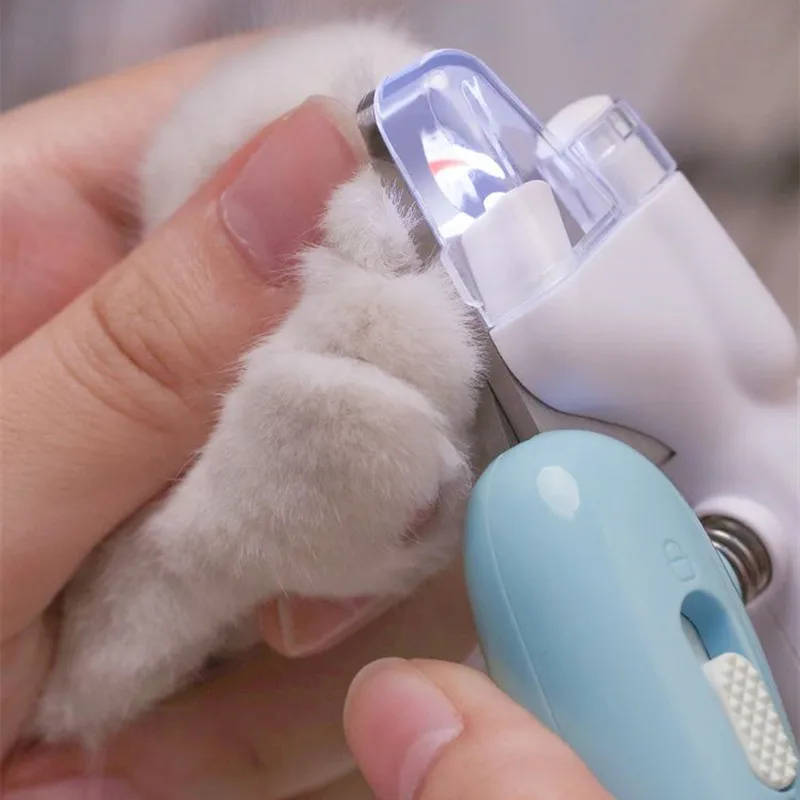 Pet Nail Clippers Dog Cat Nail Trimmer Labor-Saving Nail Clipper Convenient LED Electric Nail Grinder Dog Grooming Supplies_voghion.com