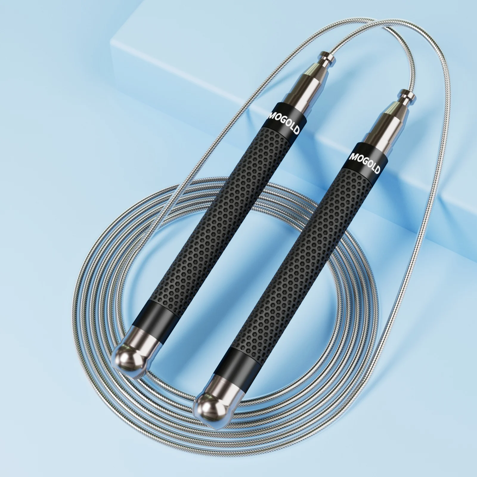 Jump Rope with Ball Bearings Adjustable Aluminum Alloy Handle