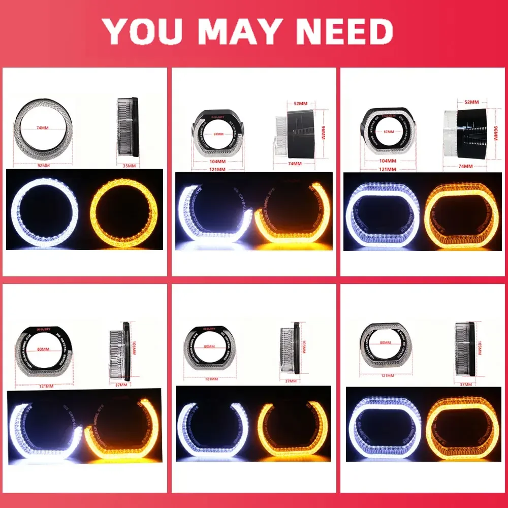 SANVI F50 Bi LED Projector Lens 3 Inch for Hella G5 3R
