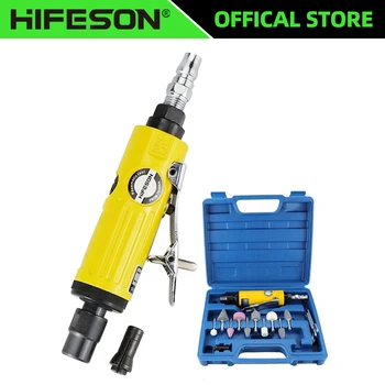 HIFESON 1/4" Pneumatic Die Grinder Air Die Grinder Grinding Mill Engraving Tool Polishing Machine for Pneumatic Tools
