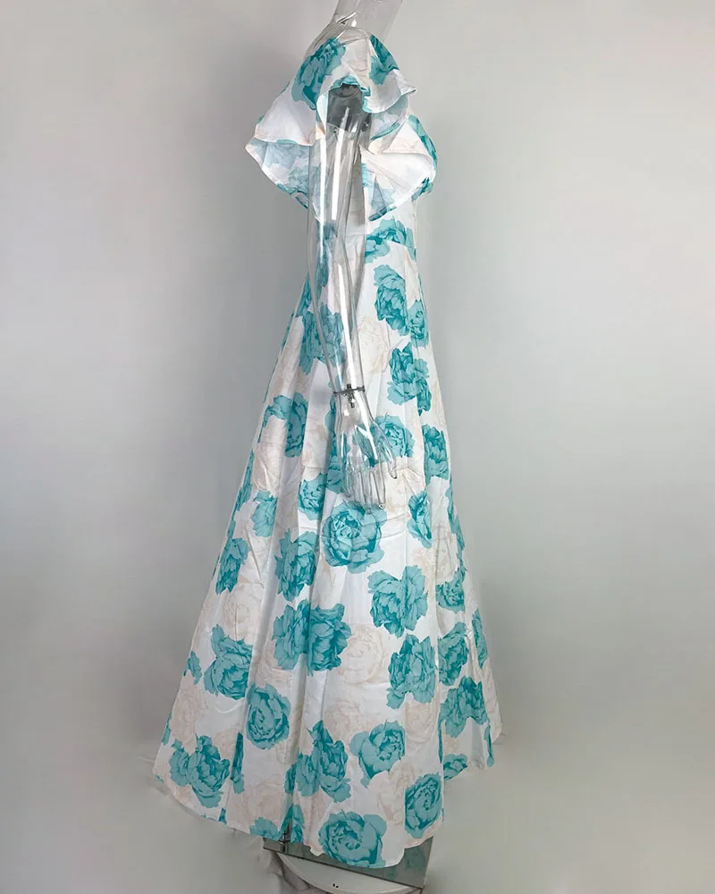 2023 New European and American Fashion Floral Commuting