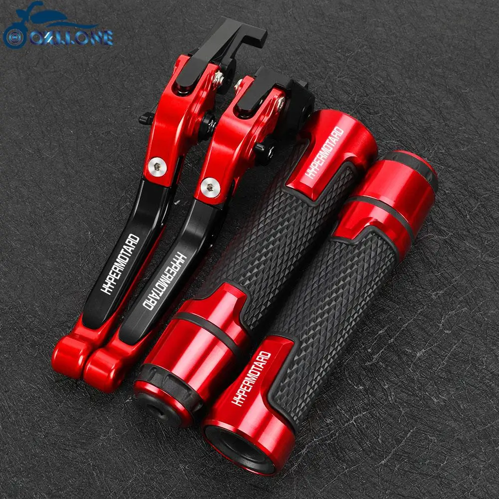 

FOR DUCATI HYPERMOTARD 1100/S/EVO SP 2007-2012 Motorcycle Extendable Handbrake Brake Clutch Levers Handle Grip Handlebar Grips