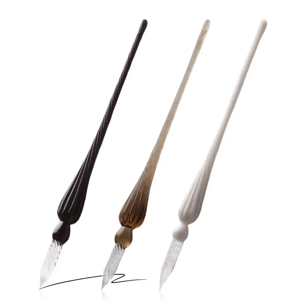 Ink Dipping Pen Glass Dip Pen Set for Comics Painting Beautiful Color Effects Ink with Smooth Writing Experience for Drawing