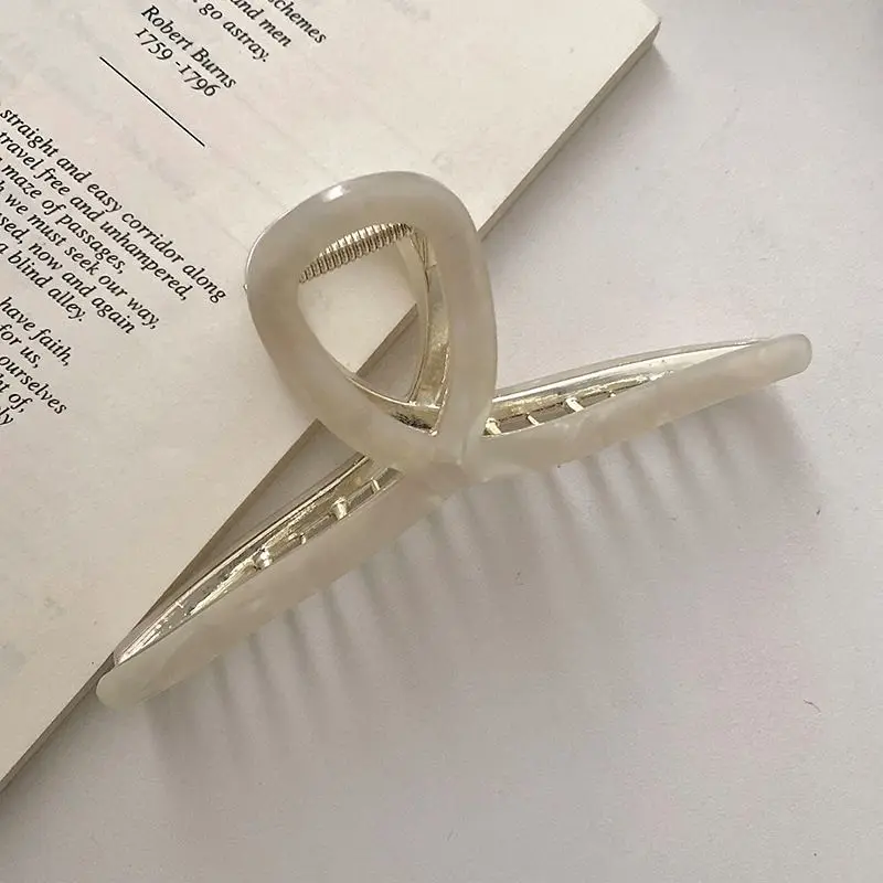 1 Stück Metall-Greifklammer, Damen-Haarspange, großer Hai-Clip, großes Haarvolumen, modisches Temperament, Haarspangen-Stirnband – Detail 11