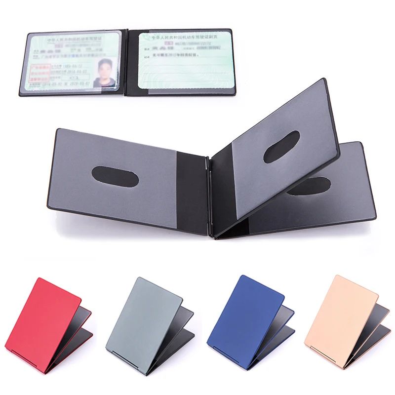 Wallet Card Holder Card Holder Credit Card Holder Credit Card Wallet 3 Cards Aluminum Thin Driver License Cover Car Driver License Holder Document ID Credit Card Case Photo Card Pockets Wallet