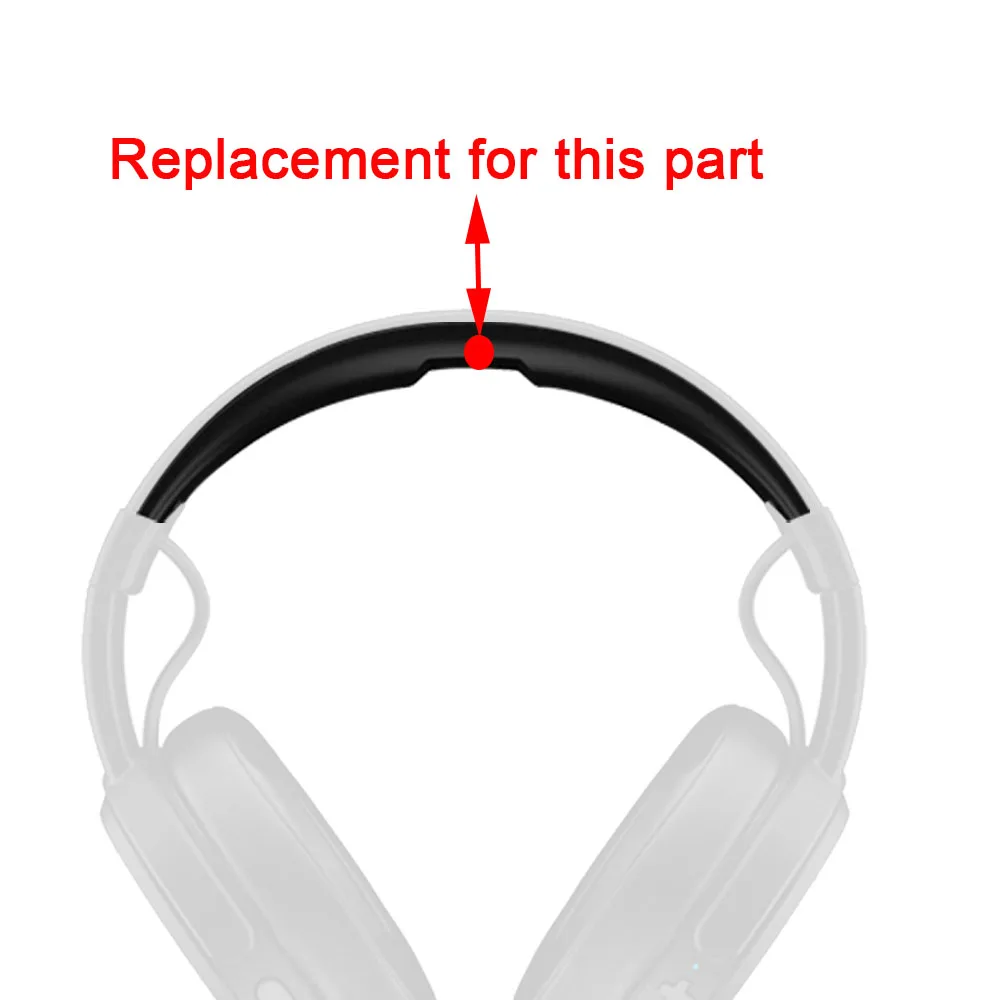 Headband Silicone Cushion for Skullcandy Crusher Wireless Headphone Top Rubber Replacement Head Band Repair Parts
