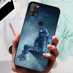 Wildlife-Themed Silicone Soft Back Case - Wolf and Cat Design for Alcatel 3X 2020 (61)