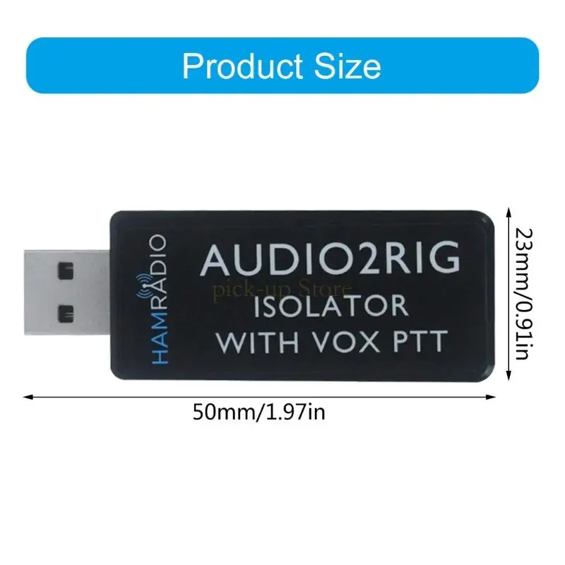Q5WA USB 사운드 카드 Audio2Rig Isolator를위한 청각 명확한 사운드 어댑터 향상