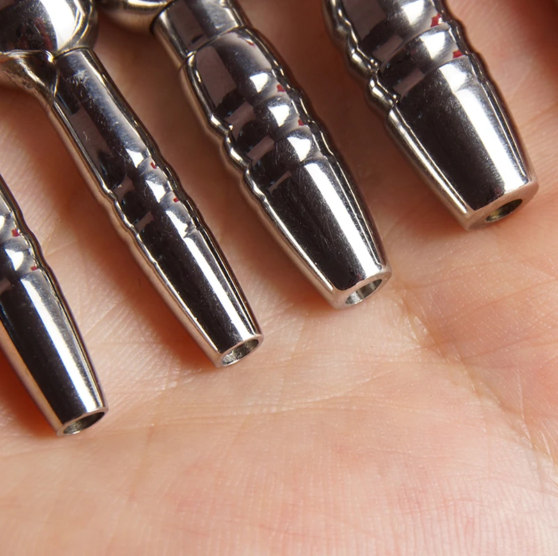 Urethral Insert Plug Stainless Steel Thread Penis Sound Sounding Catheter Masturbator Hollow Urethra Dilator Penisplug Sex Toys penis sex toys