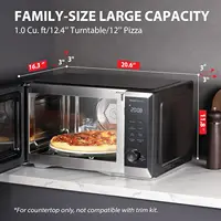 Oven Air Fryer Combo, Inverter, Convection,27 Auto Menus, 1.0 cu.ft, 1000W, 2