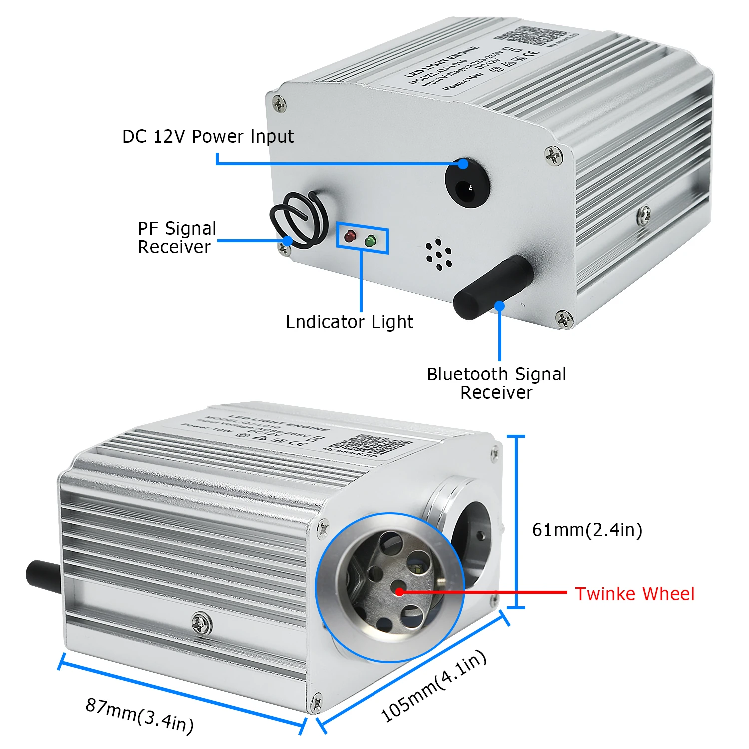 Рисунок 2 - 16 Вт RGBW двойная головка автомобиля
