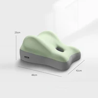 Coussin de lit ergonomique multifonctionnel vert en mousse à mémoire de forme pour le soutien lombaire et le confort abdominal, pour lit et canapé, vert 6