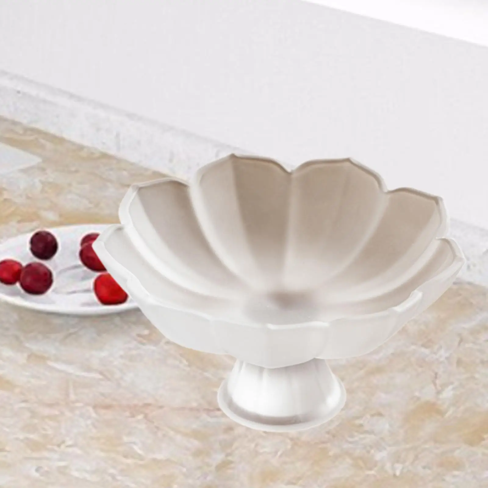 thumbnail image 1 of Bandeja para fruta con base, bandeja para fruta, decoración de mesa, plato para aperitivos, cuenco para servir pasteles y postres, cuenco decorativo para decoración del hogar y la cocina, 1 of 4