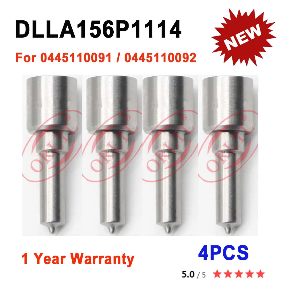 

DLLA156P1114 Fuel Nozzle 0433171719 Auto Repair Kits For HUYNDAI 338004A000 0445110092 0445110091 0986435154 4 Pieces