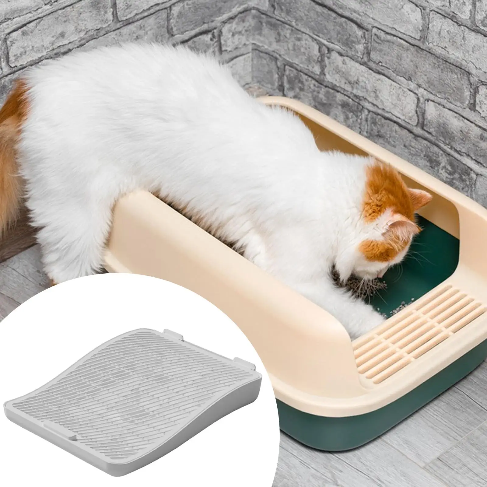 Cat Litter Trapping Mat Easy to Clean Lightweight Sturdy Double Layer Litter Catcher Pad for Pet Supply Kitten Cat Litter Trapping Mat Easy to Clean Lightweight Sturdy Double Layer Litter Catcher Pad for Pet Supply Kitten