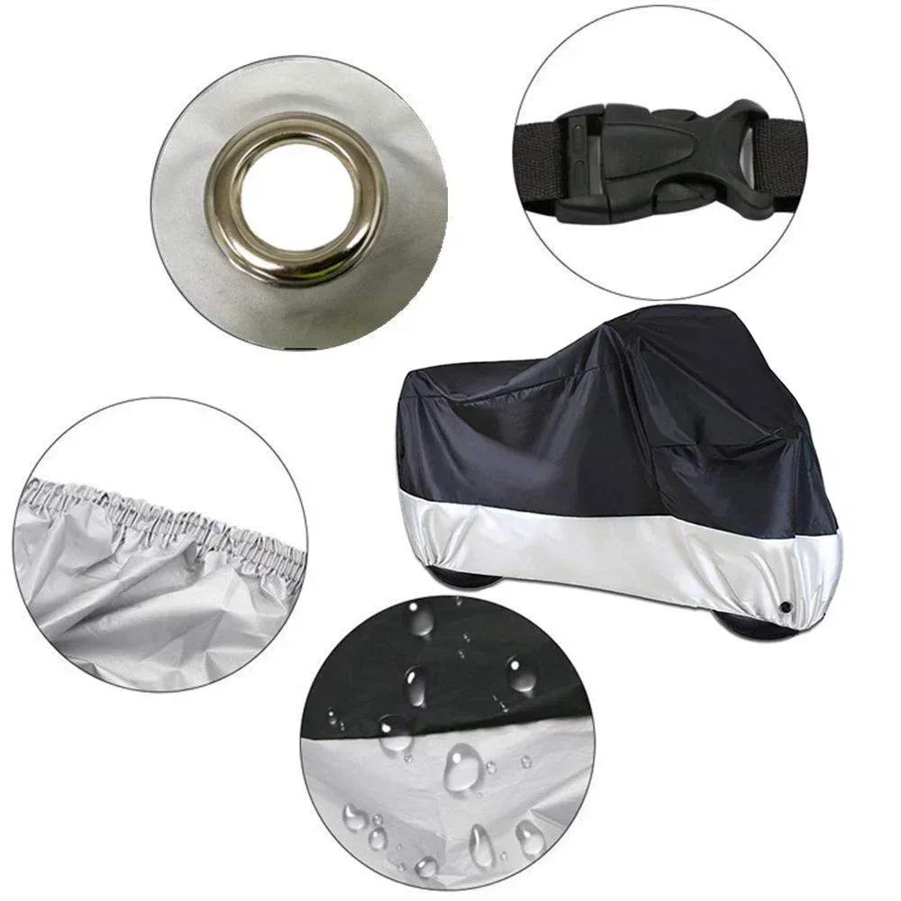 NEW Motorcycle Cover M L XL XXL XXXL XXXXL Universal Outdoor Uv Protector Bike Rain Dustproof Scooter Covers Waterproof